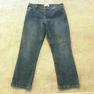 Levi Strauss Signature Mid Rise Bootcut blue Denim Jeans size Misses 16 short